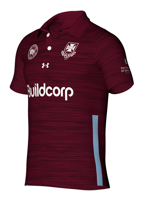 UQ Rugby 2026 Men's Maroon Polo