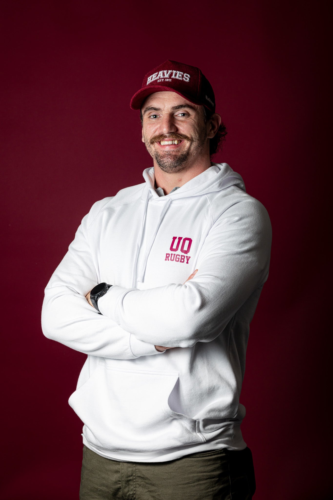 UQ Rugby Heavies Hoodie - White