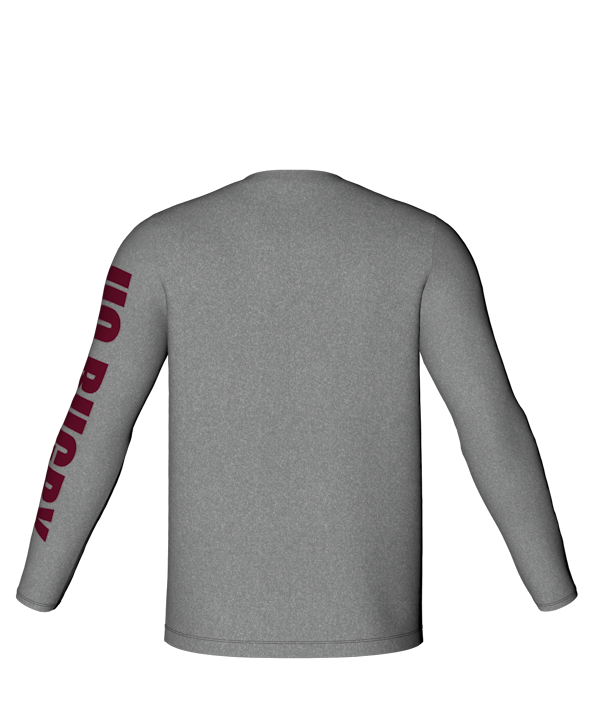 UQ Rugby Long Sleeve Tee (Grey Marle)