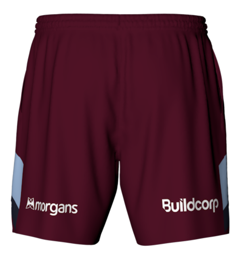 UQ Rugby 2026 Men's Gym Shorts - Maroon