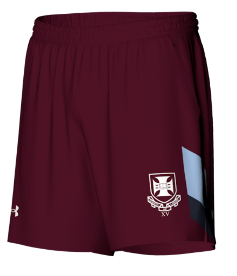 UQ Rugby 2026 Men's Gym Shorts - Maroon