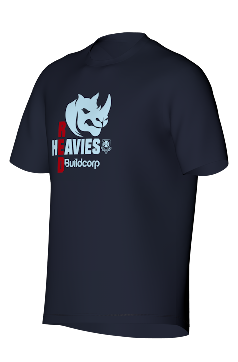 Red Heavies Tee – Navy