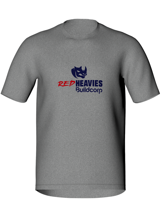 Red Heavies Tee – Grey Marle