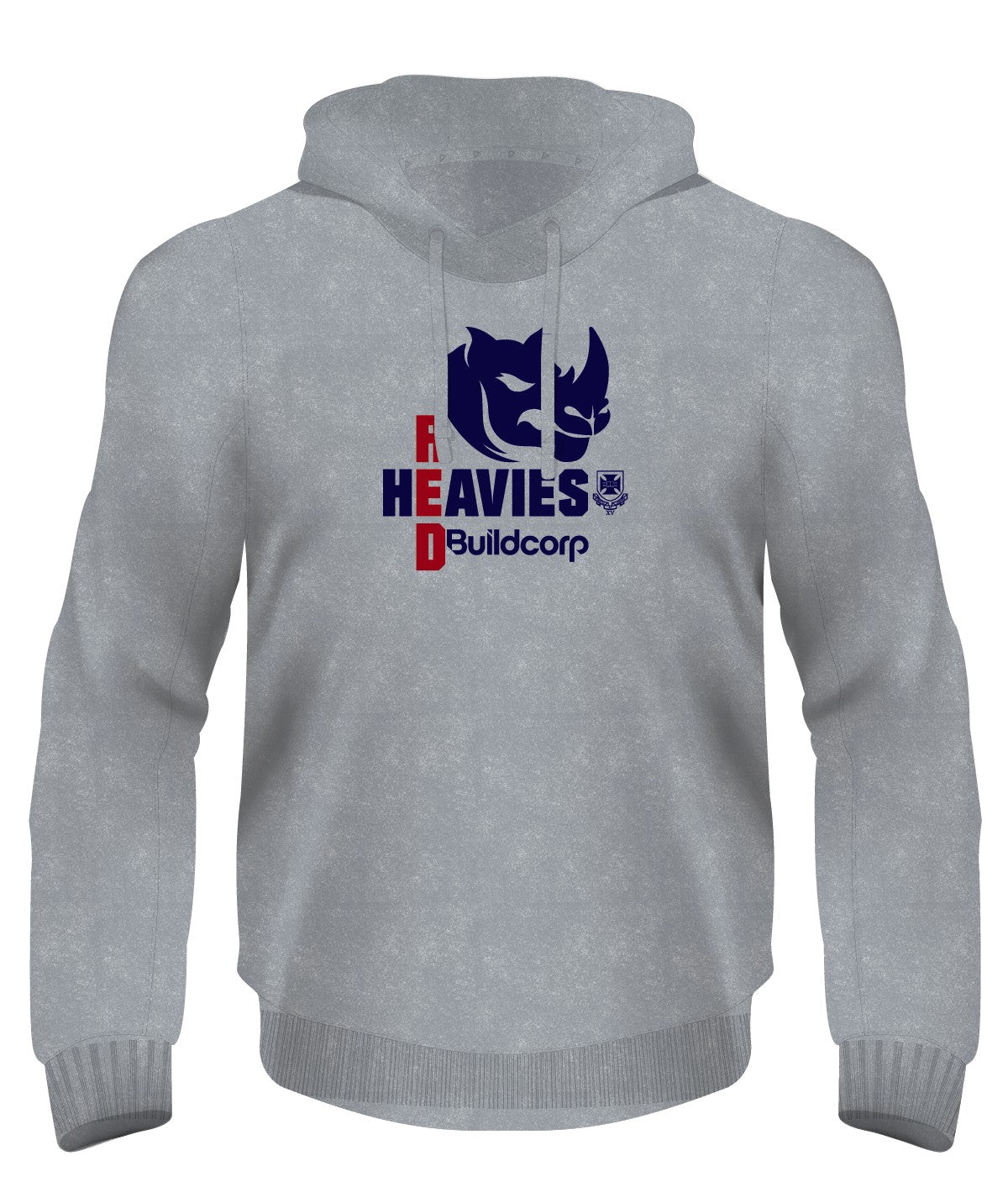 UQ Rugby Hoodie (Grey Marle)