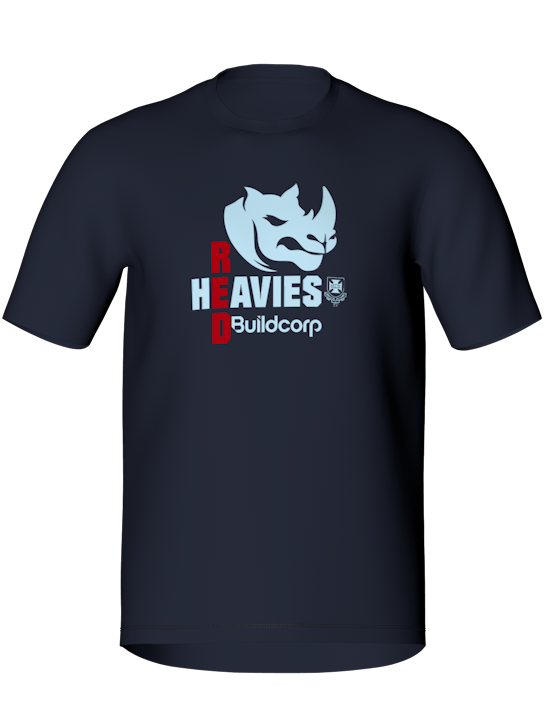 Red Heavies Tee – Navy