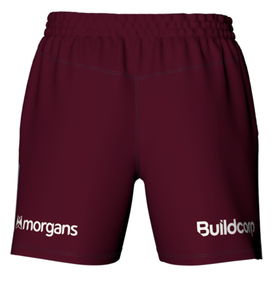 UQ Rugby 2026 Women's Gym Shorts - Maroon