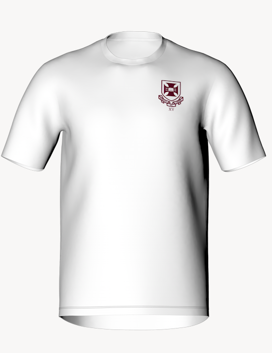 UQ Rugby Crest Supporter T-Shirt (White)