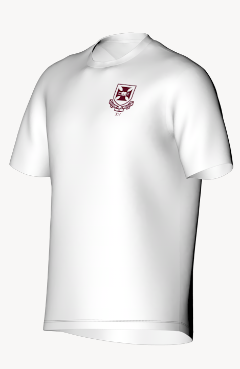 UQ Rugby Crest Supporter T-Shirt (White)